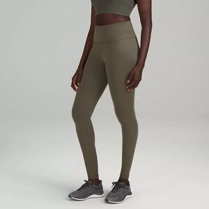 Lululemon NWT Wunder Train HR Tight 28” Army Green Size 6